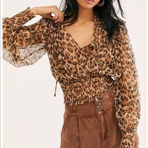 Animal Print Twyla Top - Never Worn - Free People
